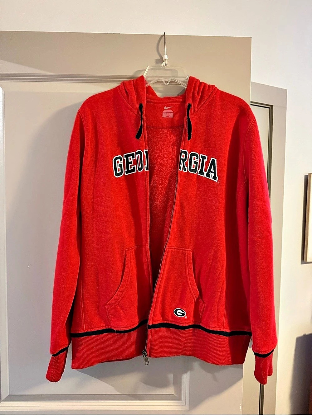Nike 2XL Red Georgia Zip Hoodie